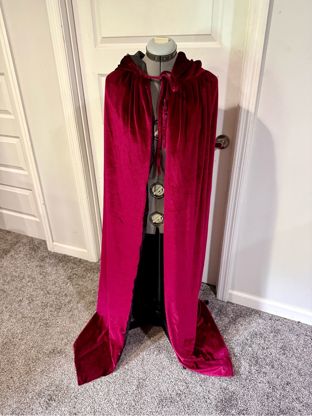 Red velvet cape